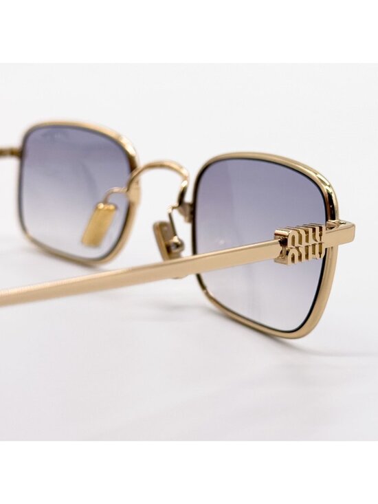 NEW MIU MIU SUNGLASSES MUA53S 5AK04O WOMEN GOLD/GRAY MU A53S, SMU A53 EYEWEAR main image 7